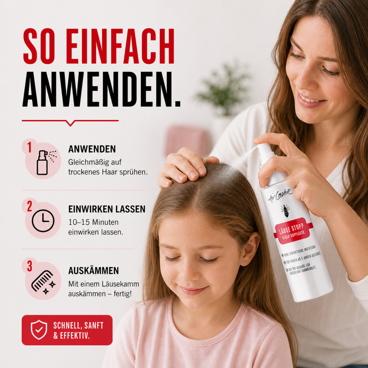 Läuseabwehrspray "Läuse Stopp"