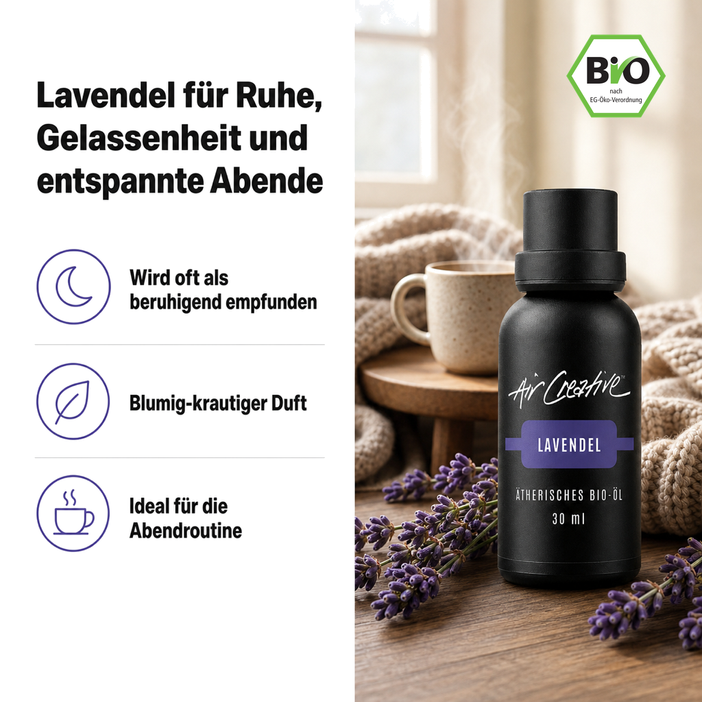 Ätherisches BIO-Öl "Lavendel" 30ml von Air Creative – Problem und Lösung im Überblick