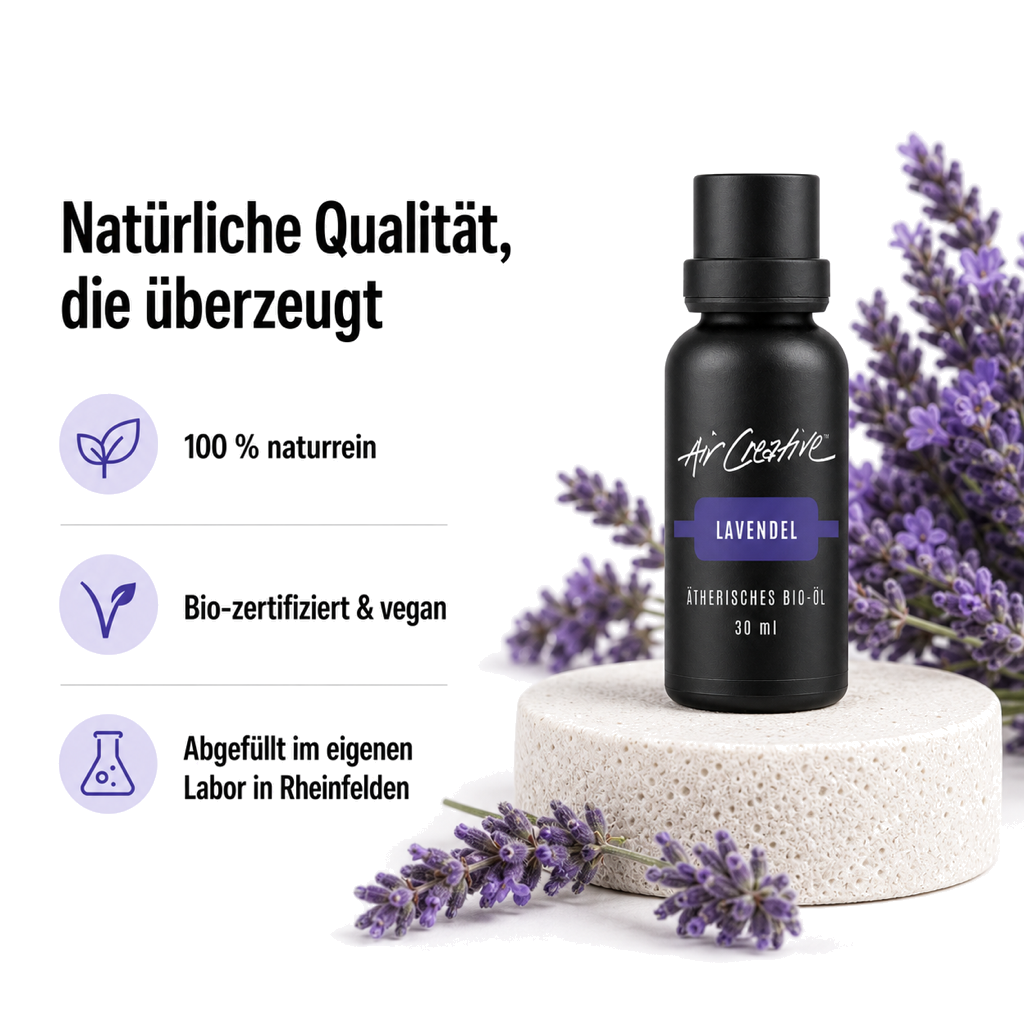 Ätherisches BIO-Öl "Lavendel" 30ml von Air Creative – Qualität und Herkunft