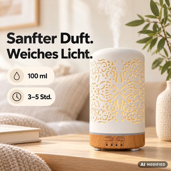 Keramik Aroma Diffuser mit LED und Timer