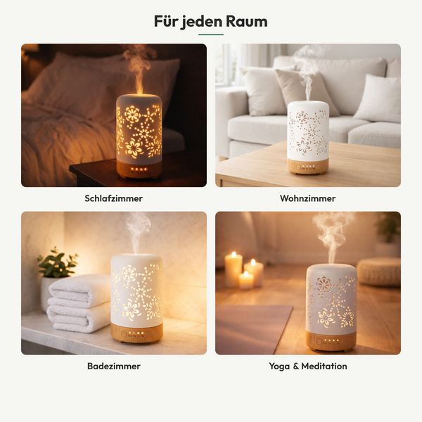 Keramik Aroma Diffuser mit LED und Timer