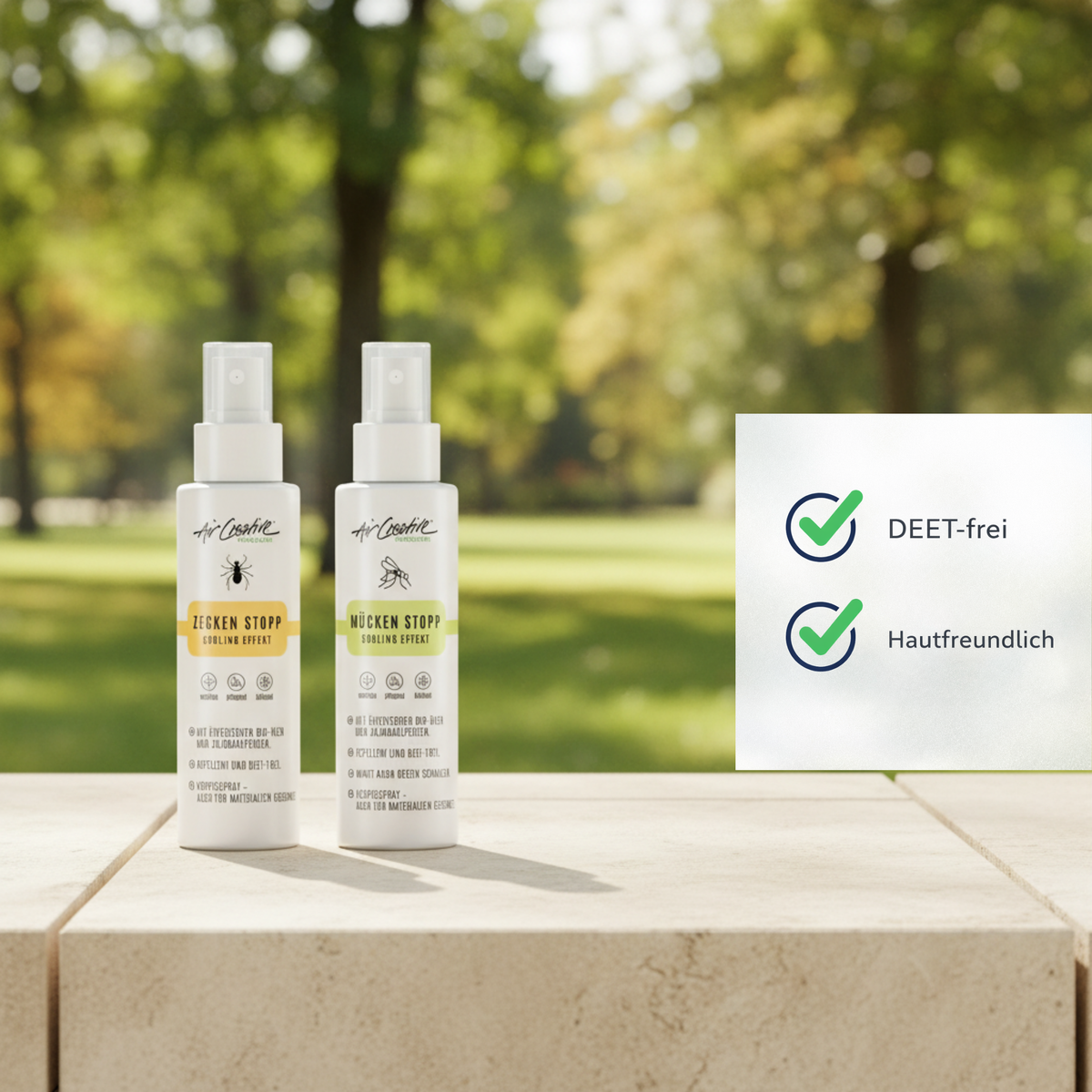 Insektenschutz Set DEET-frei – Mückenspray & Zeckenspray – Outdoor & Reise – für Kinder & Familie – 2x100ml