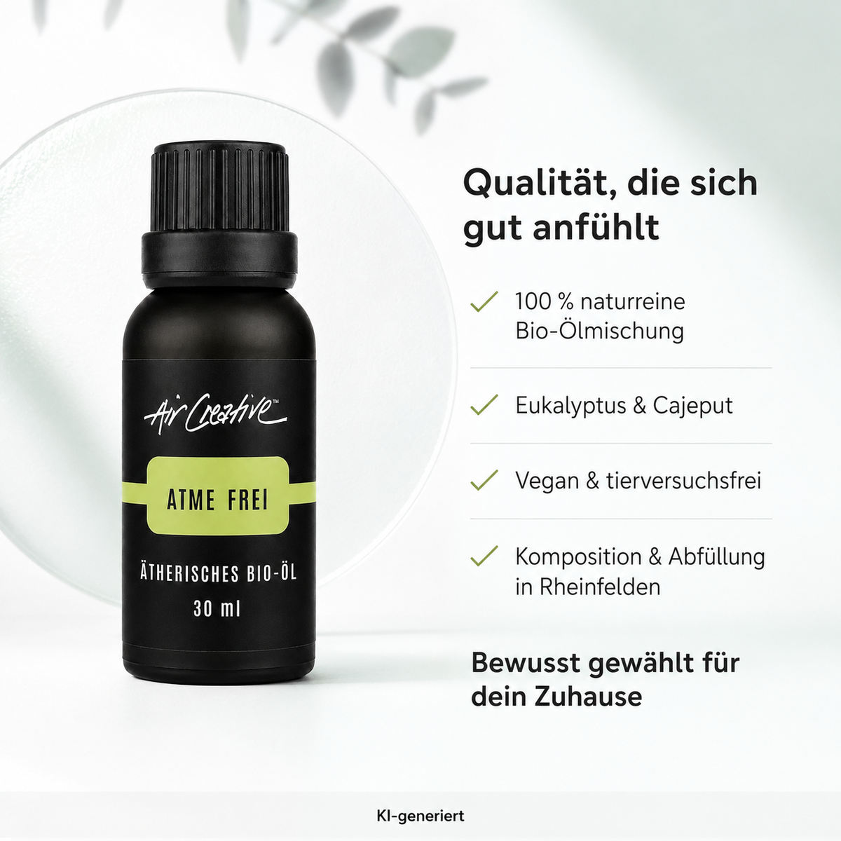 Ätherisches BIO-Öl "Atme frei" 30ml von Air Creative - Qualität und Herkunft