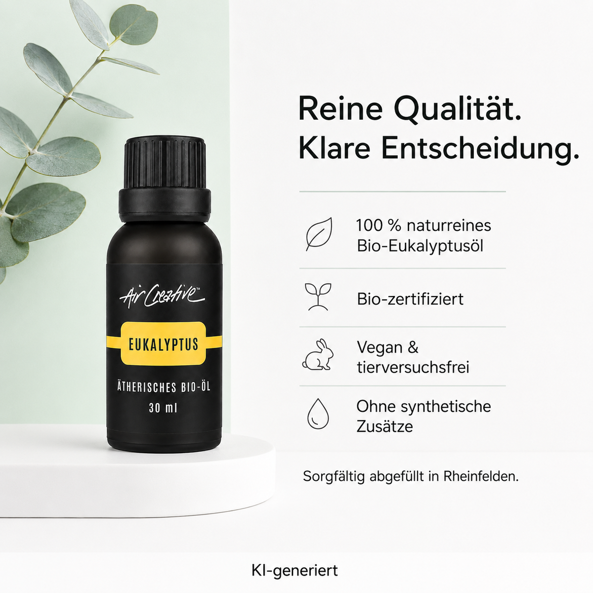 Ätherisches BIO-Öl "Eukalyptus" 30ml von Air Creative - Qualität und Herkunft
