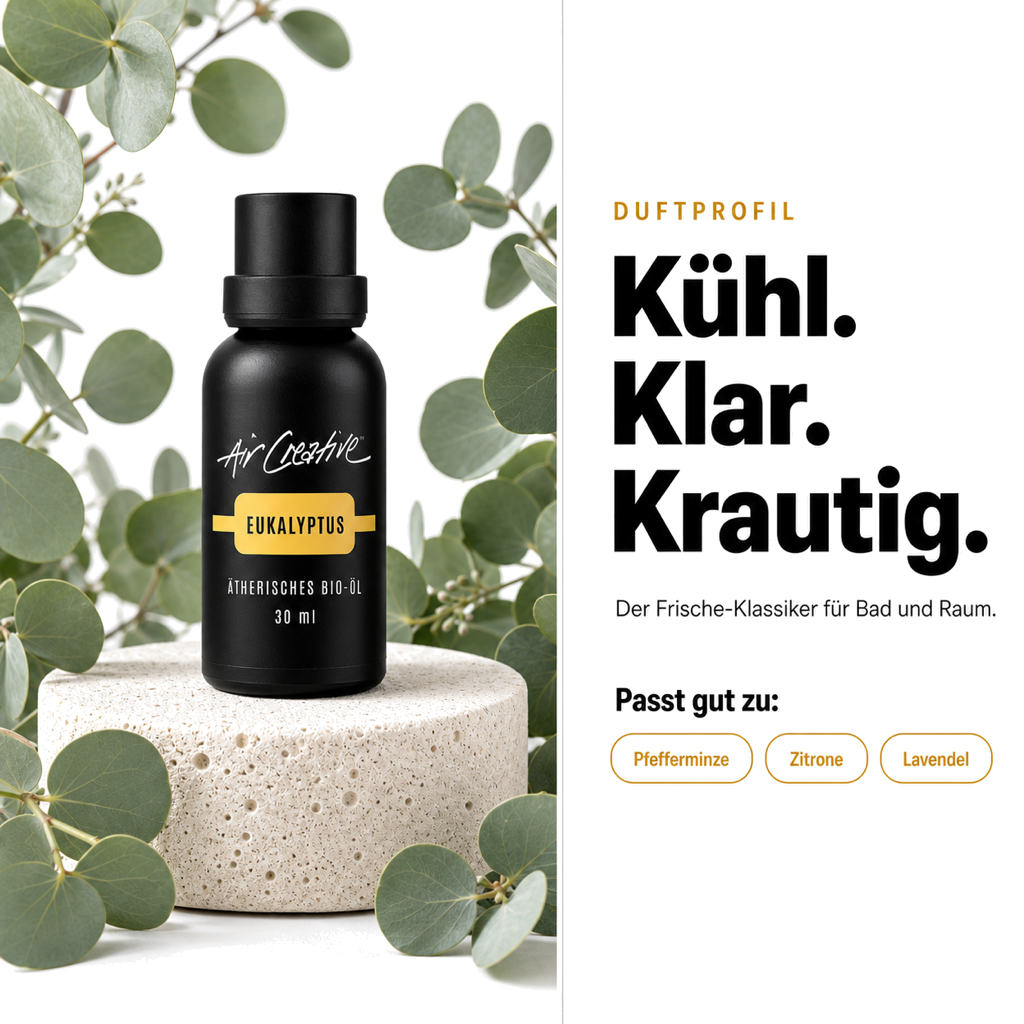 Ätherisches BIO-Öl "Eukalyptus" 30ml von Air Creative – Duftprofil