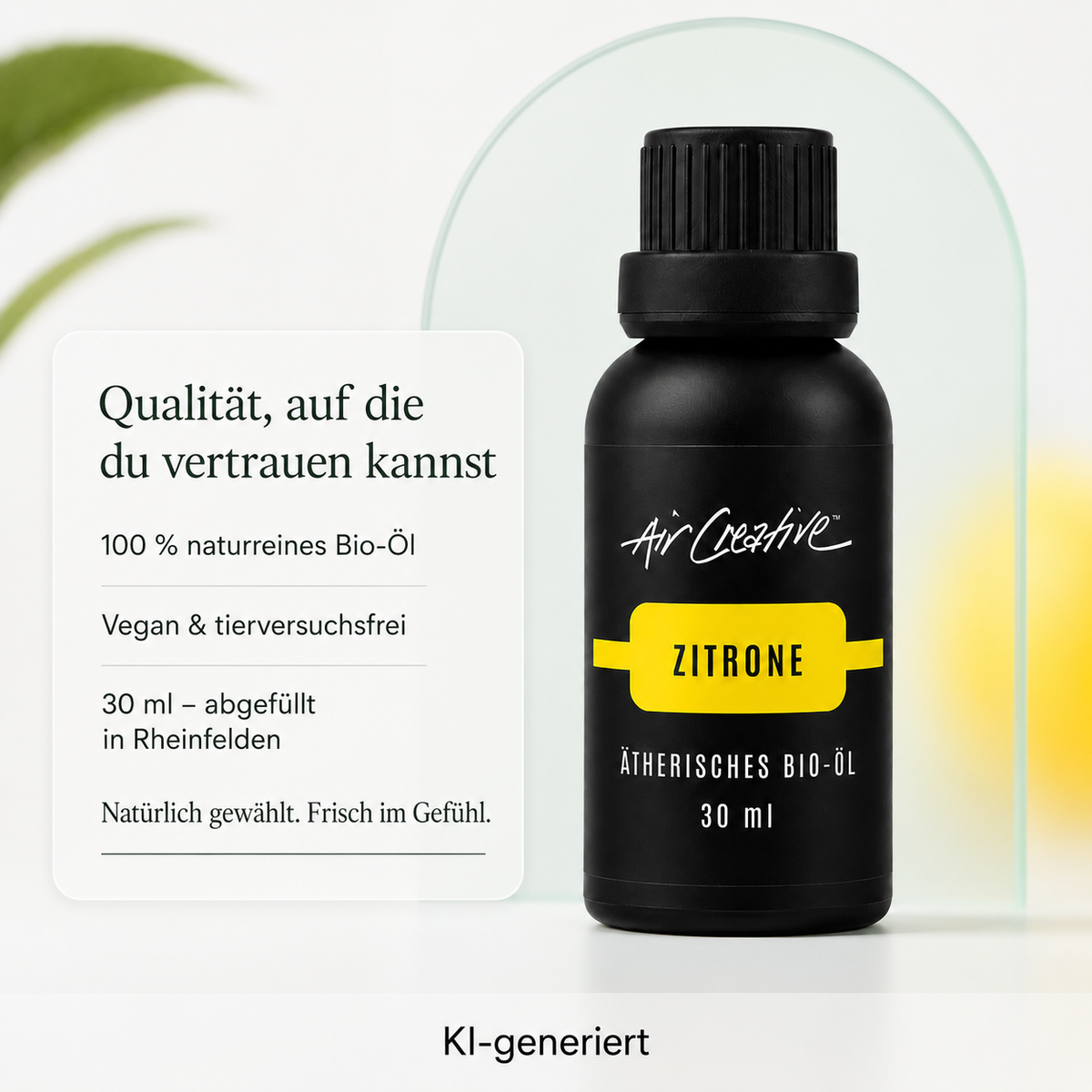 Ätherisches BIO-Öl "Zitrone" 30ml von Air Creative - Qualität und Herkunft
