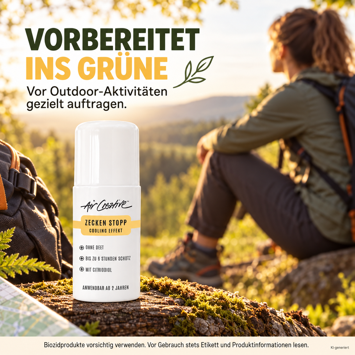 Roll-On Zecken Stopp vor Outdoor-Aktivitäten gezielt auftragen