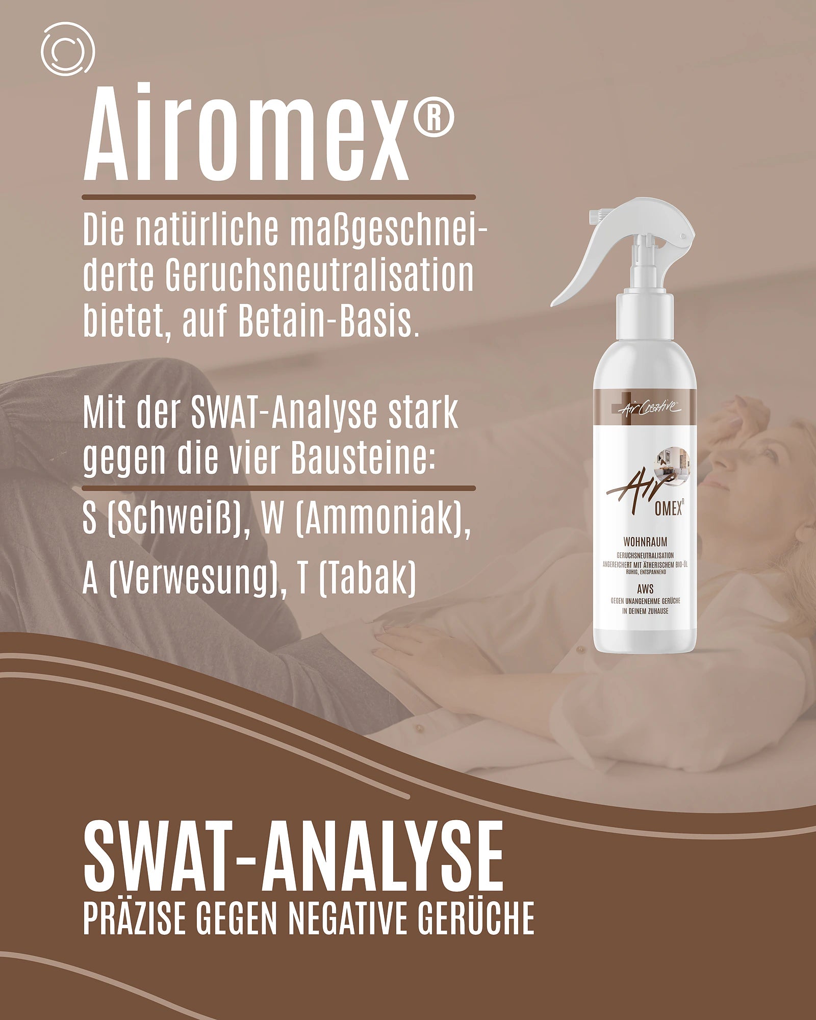 Airomex®AWS «Wohnraum» Geruchsneutralisierer für Zuhause