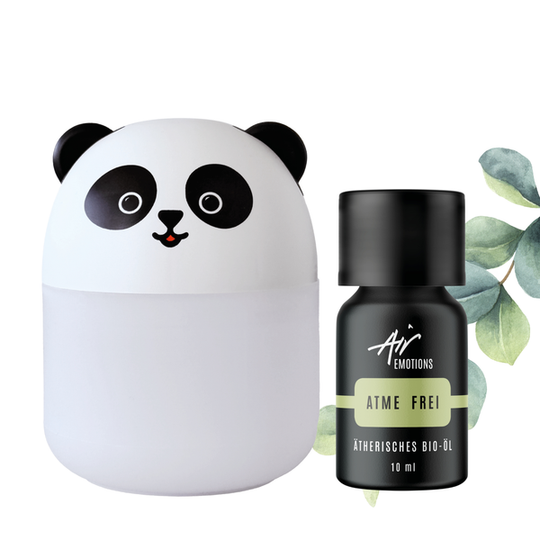 Duftknuffel Mini-Kinder-Diffuser mit Nachtlicht und 10ml Ätherischem Bio-Öl Deiner Wahl - Withey / Träum schön