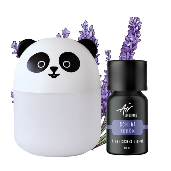 Duftknuffel Mini-Kinder-Diffuser mit Nachtlicht und 10ml Ätherischem Bio-Öl Deiner Wahl - Withey / Träum schön